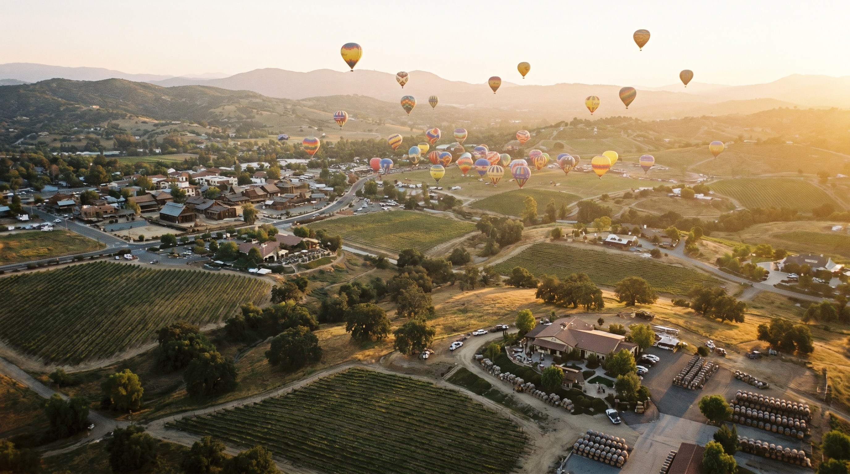 Temecula California wine country and Old Town district